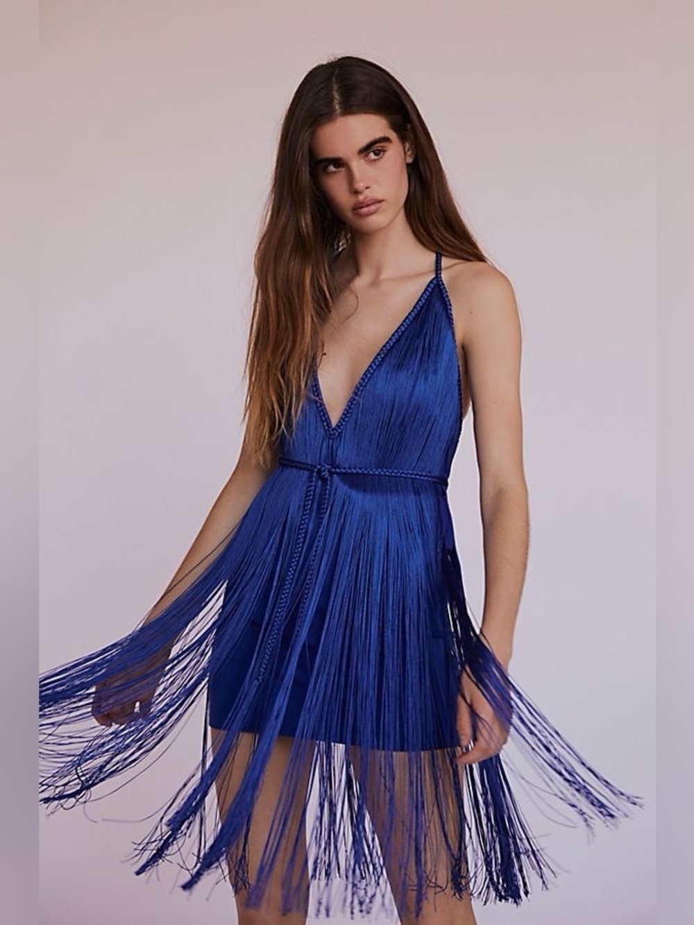 Free People Fringe Element Bodycon Mini Dress  sz XS